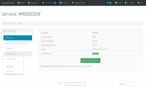 Anonymous Service management